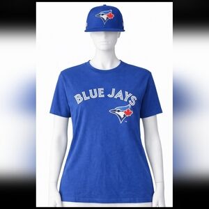 ⚾ Toronto Blue Jays Fan Bundle – Official Tee + New Era 59FIFTY Postseason Cap